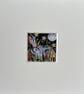 Mounted ACEO Enchanted Moon Gazing Bird in Mushrooms Field Watercolour Edition  - Image 2