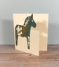 Christmas Cards - Dala Horse -  single cards or packs of 6 - Image 3
