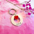 Hand Stamped Personalised Name Keyring