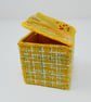 Handmade textile keepsake box with needle felting and hand embroidery  - Image 4