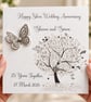 Silver Wedding Anniversary Handmade Card 25th Wedding Anniversary Gift - Image 6