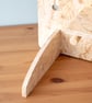 Table Top OSB Pegboard with a Curved Top, includes Feet, Shelving and Pegs - Image 3