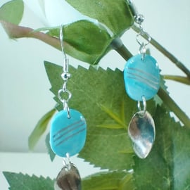 Dainty Long Polymer Clay Drop Earrings