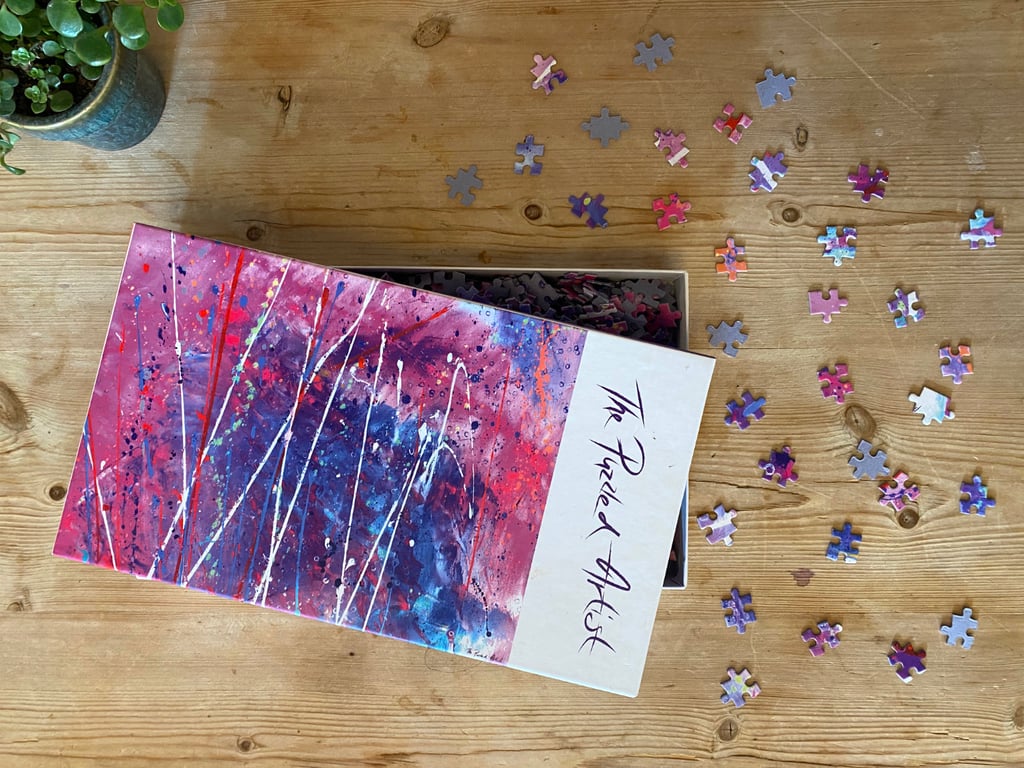 Beautiful Pink Abstract Art 1000 piece Jigsaw Puzzle