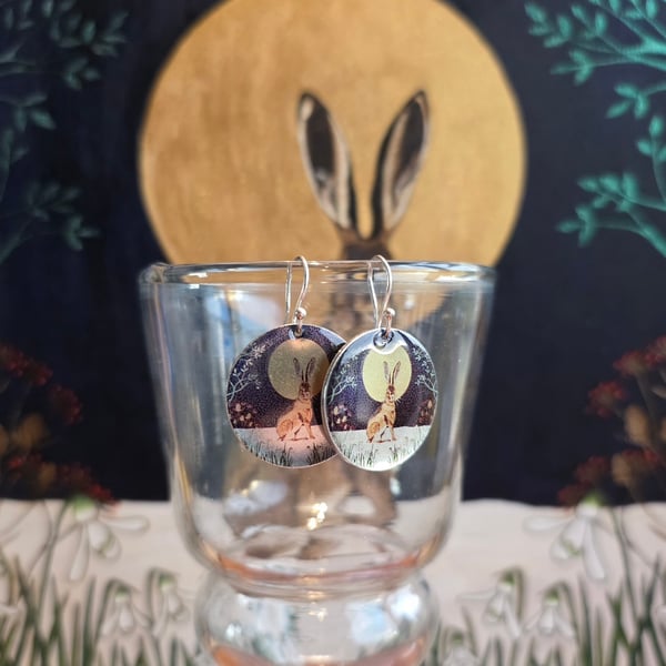 Hare & Snowdrops Standard Earrings 