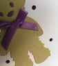 Birthday card. Cute teddy bear card.  Ref 015.  - Image 4