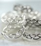Silver Celtic Ring - Braid Ring 5mm - 3 Strand - Unisex - Silver Ring Braided - Image 6