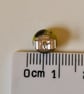Fused glass yellow striped 'bee' stud earrings - Image 6