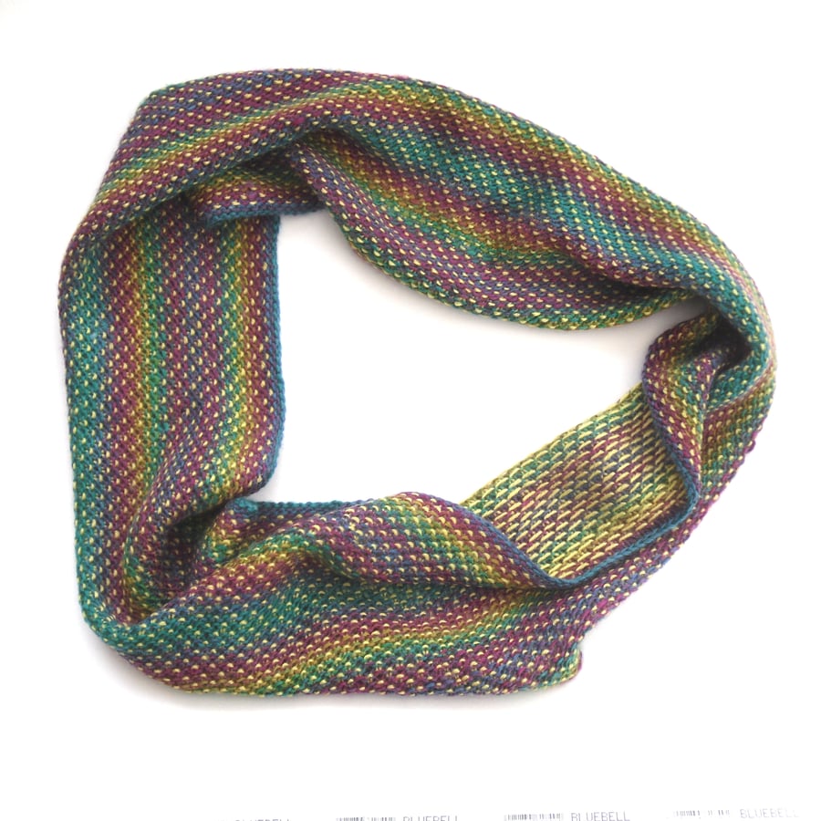 Colourful infinity scarf 