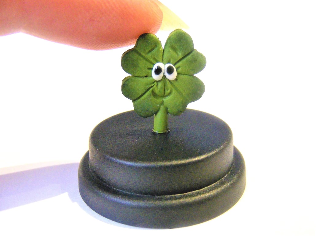Pet Four Leaf Clover, 4 leaf clover, Lucky charm, Good luck gift, Novelty gift, 