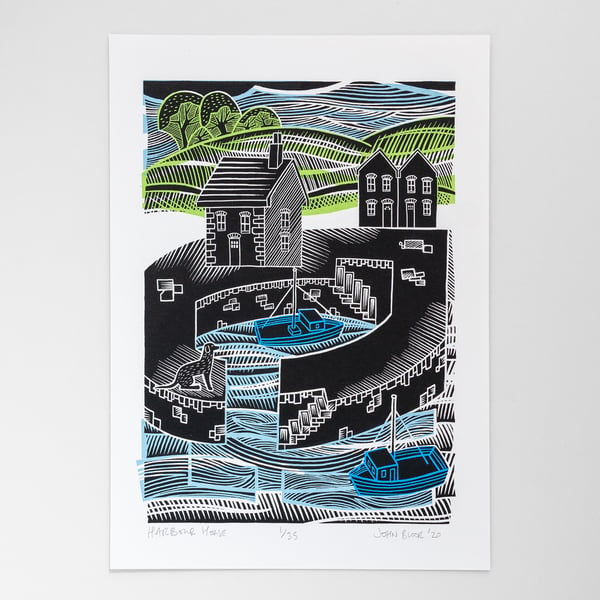 "Harbour House" screen print