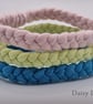 Daisy - Handmade Recycled Cotton Yarn Bracelet - Size Medium - Limited Edition - Image 2