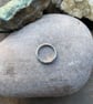 Handmade Narrow Silver Meteorite Ring - Image 4