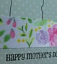 Button Flowers Mother's Day Card - Green Polka Dots - Image 3