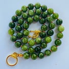 Natural peridot semi precious 8mm beaded necklaces 