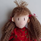 Christmas Rag Doll, Traditional Rag Doll, Rag Doll Belle