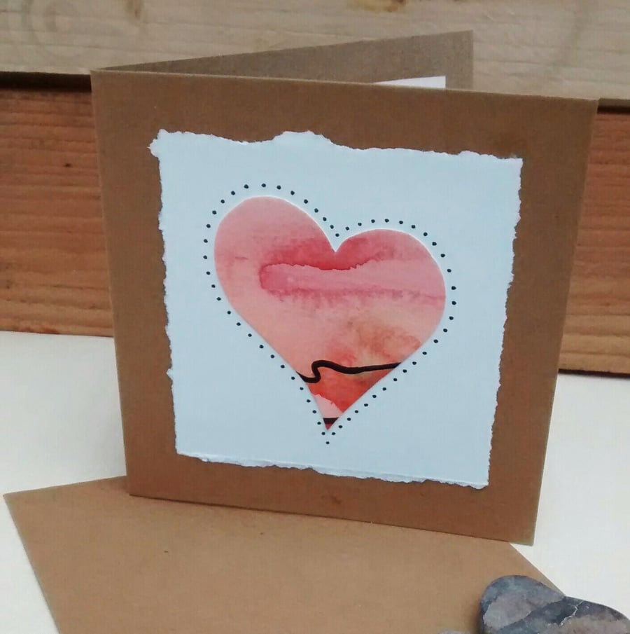 Wedding Anniversary Card, Heart 