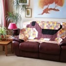 Handmade Patchwork Dog Quilt by Diane Davis The Beagle Quilt 56" X 61" 