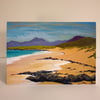 SCOTTISH BEACH SCENE, HEBRIDES-BLANK GREETINGS CARD