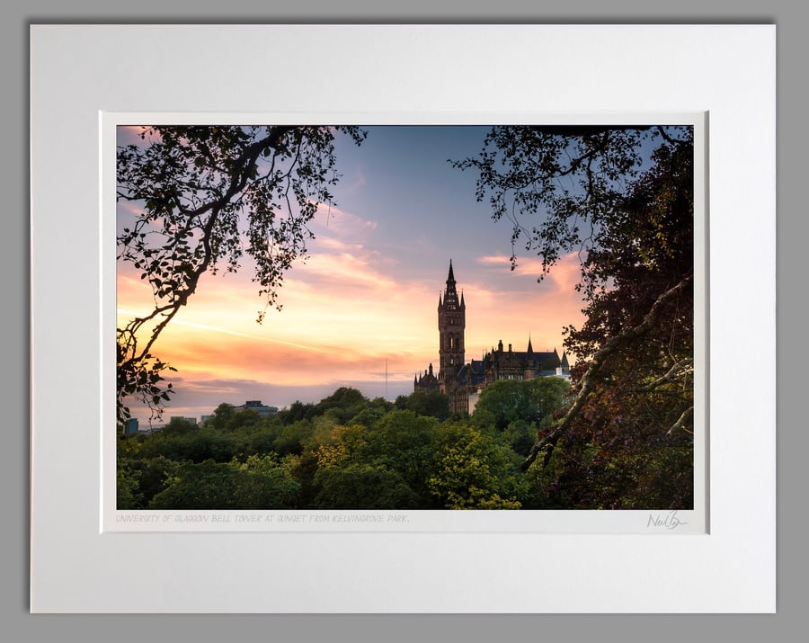 University of Glasgow Kelvingrove Scotland - A3 (50x40cm) Unframed Print