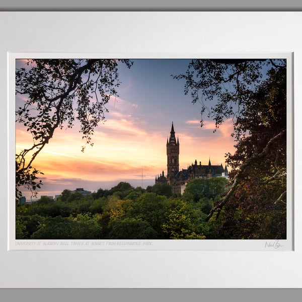 University of Glasgow Kelvingrove Scotland - A3 (50x40cm) Unframed Print