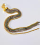 Extra Long Mixed Metal Tassel Earrings 22cm - Image 9
