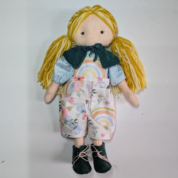 Beautiful handmade decorative doll, rag doll, cloth doll, keepsake