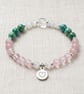 Love Crystal Bracelet, Rose Quartz & Morganite, Personalised Gift