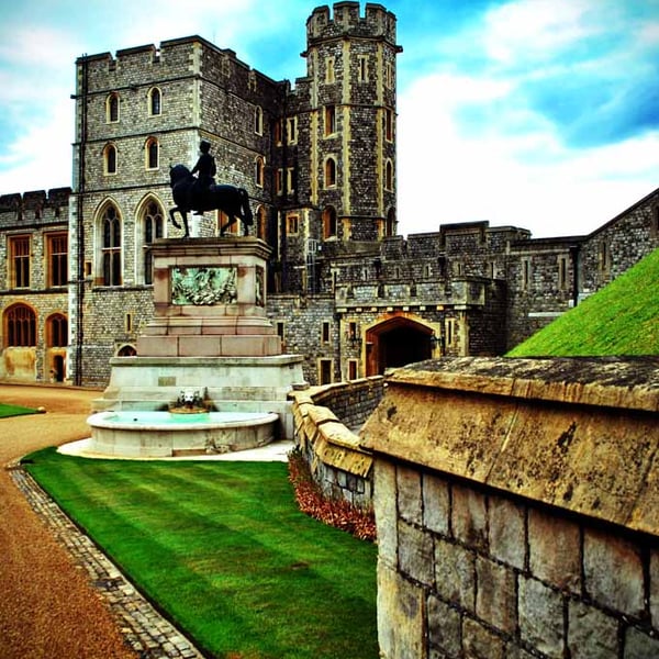 Windsor Castle Gardens Berkshire England Photograph Print