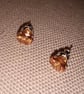 Golden yellow cubic zirconia studs - Image 4