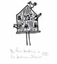 Four birds in a six bedroomed house - Lino Print - super seconds - Image 1