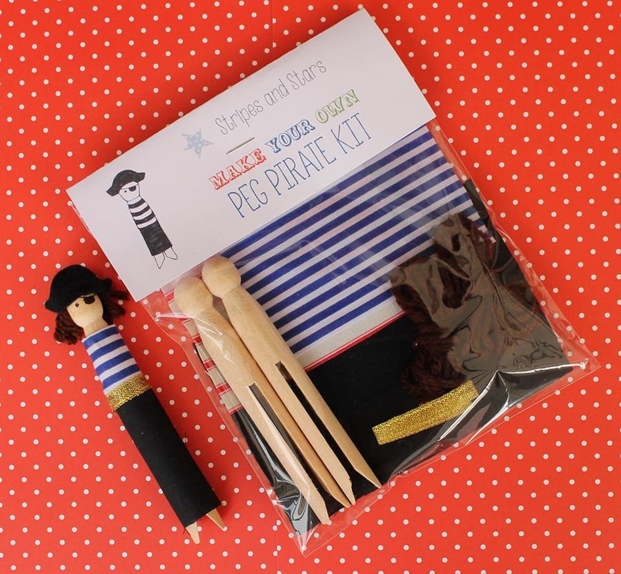 Make Your Own Peg Pirate Kit