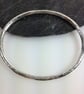 Silver Bangle oval bangle  - Image 3