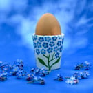 Forget-me-not Egg Cup - Hand Painted