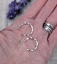 Sterling Silver Twisted Hoop Earrings - JBJ1081 - Image 2