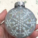 Hand painted dot painted Christmas Ornament