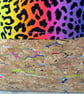 Makeup bags colourful leopard skin cork based - Image 5