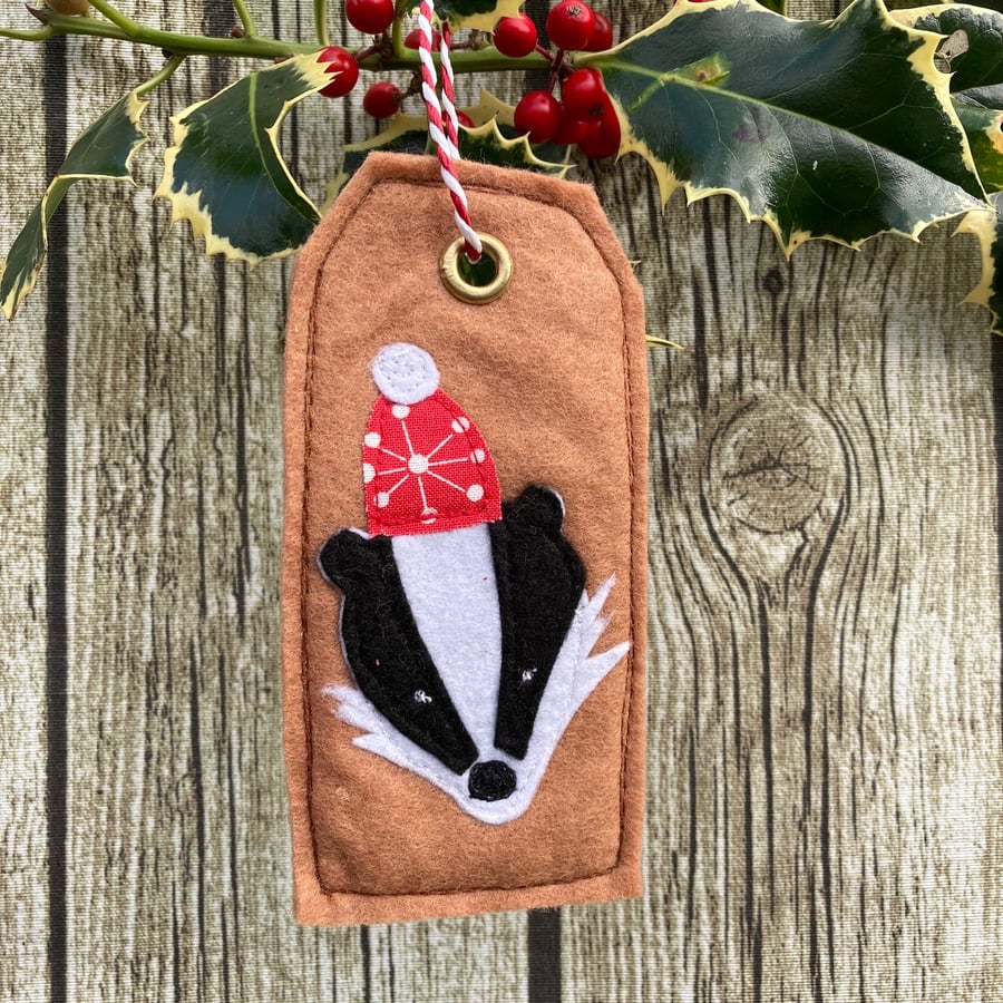 Christmas decoration - Badger