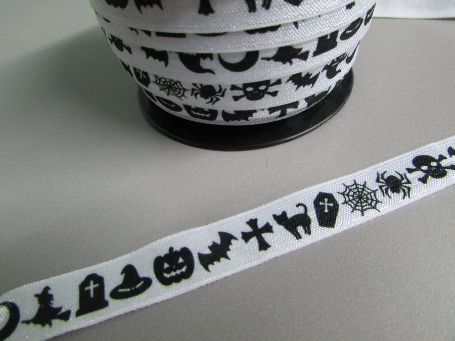 Halloween Fold Over Elastic x 1 metre