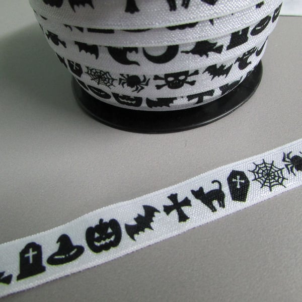 Halloween Fold Over Elastic x 1 metre