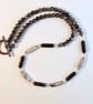 Picasso Jasper Necklace, Blue Chalcedony, Larvikite & Pyrite - Handmade In Devon - Image 4