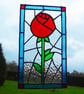 Stained Glass Rose Window Hanging - Image 5