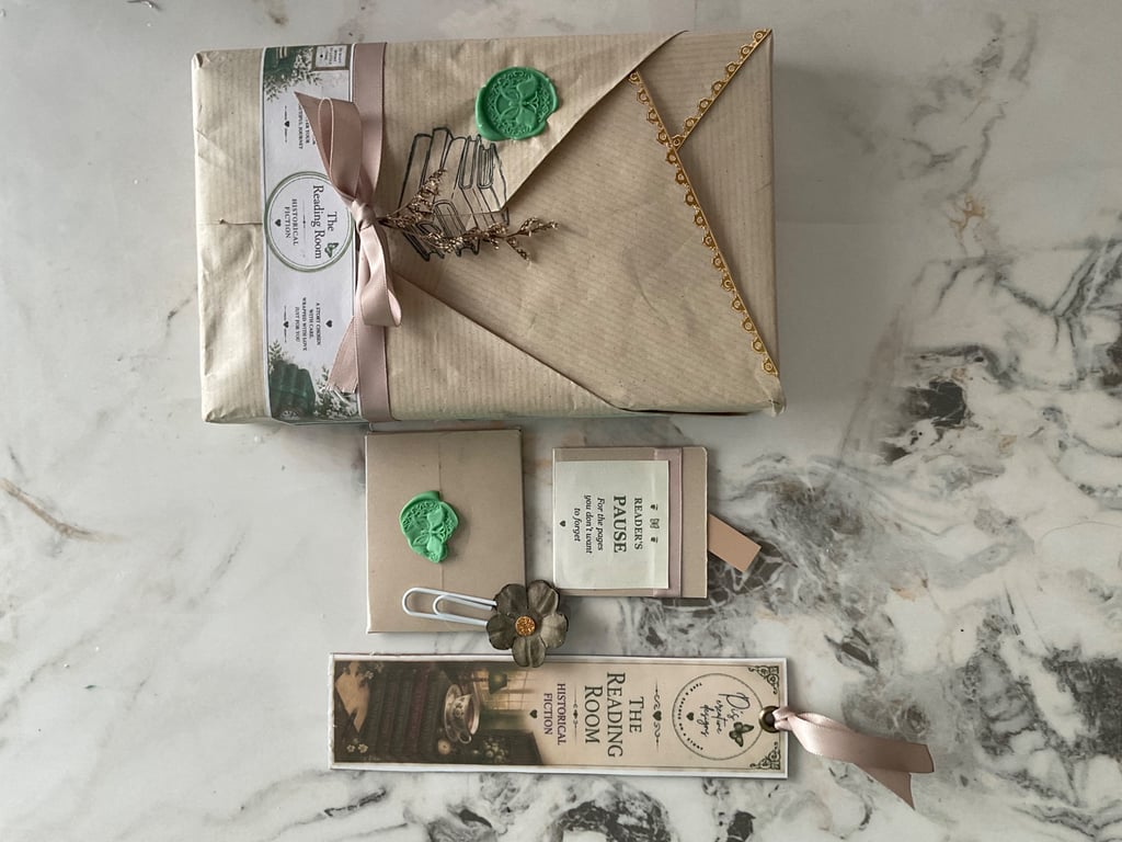 Blind date with a book gift- historical fiction mystery book gift