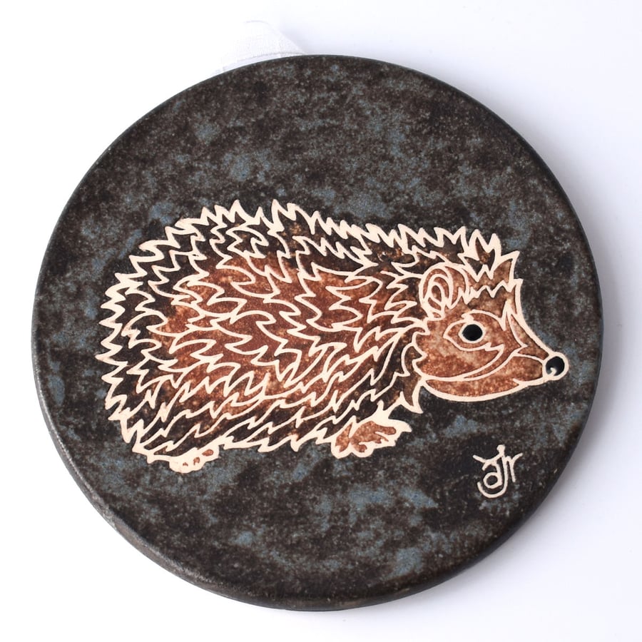 A60 Wall plaque coaster hedgehog (Free UK postage)