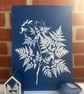 Sweet Cicely in Cyanotype, Botanical gift. Floral Gift - Image 1