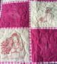 Raspberries and Cream. Quilt for Girl or Young Lady. Shoes, Fashion and Dance. - Image 2