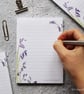 A6 Notepad With Bluebell Design - Lined  - Image 1