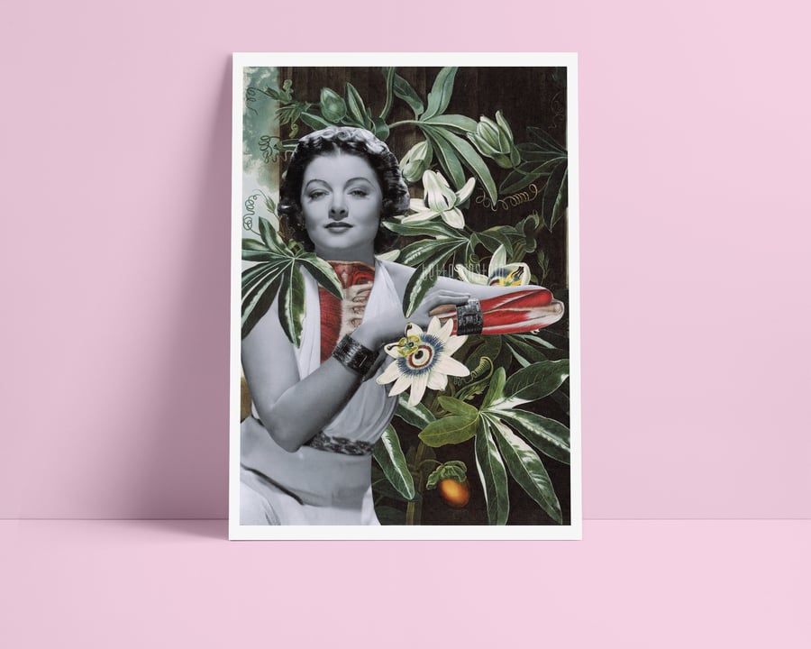 Myrna - Surreal Collage Art Print
