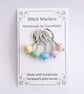 Lampwork Stitch Markers - Pastels  - Image 3