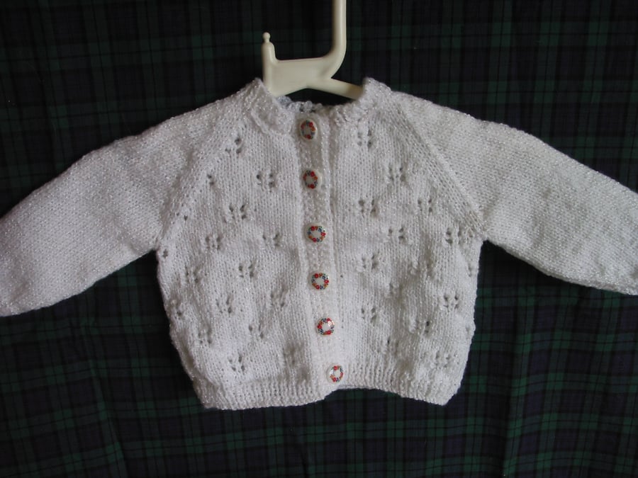 Butterfly Kisses Baby Cardigan Pattern
